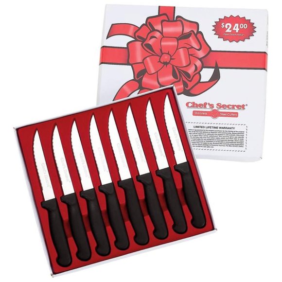 8 piece Steak Knife Set - Great Gifts under $25 - Picture 1 of 2